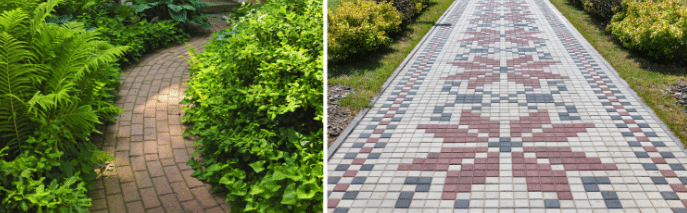 MyLiving Outdoor coloured and texture pavement, pavement designs and shapes